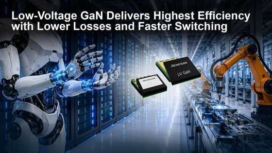Renesas launches first low-voltage GaN FETs aimed at humanoid robots and AI data centers