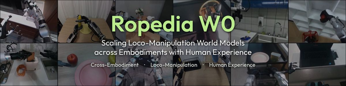 Ropedia releases W0, a cross-embodiment world model with NTU, Duke, UCSD and Tsinghua